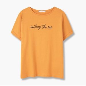 Mango Sailing The Sea Graphic Shirt